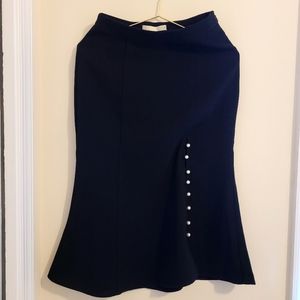 Joa Mermaid Sillouette Skirt With Pearl Accent